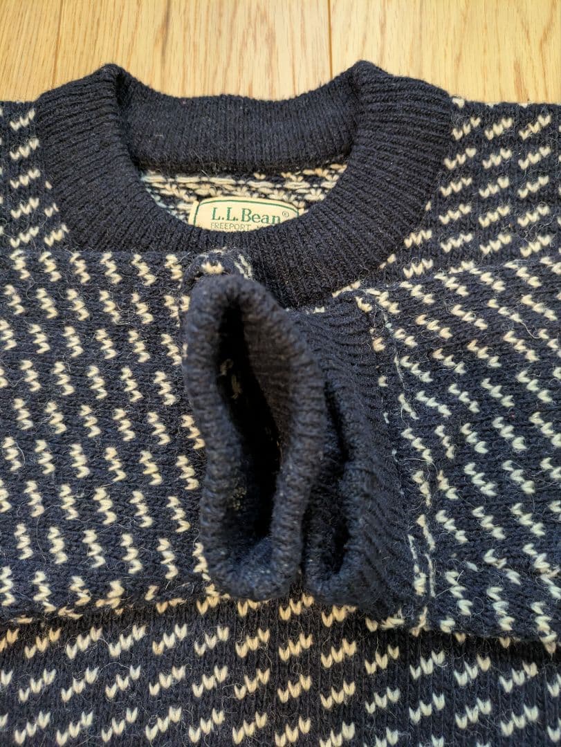 L.L.Bean バーズアイセーター ノルウェー製 XXL