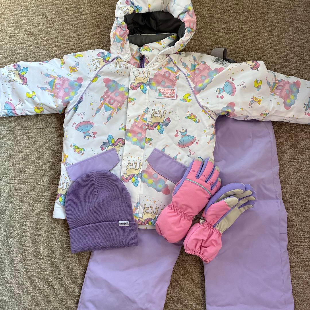 2万相当♡110サイズ♡４点セット♡子供用スキーウェア・シューズ・帽子・手袋 mstore_143130-31