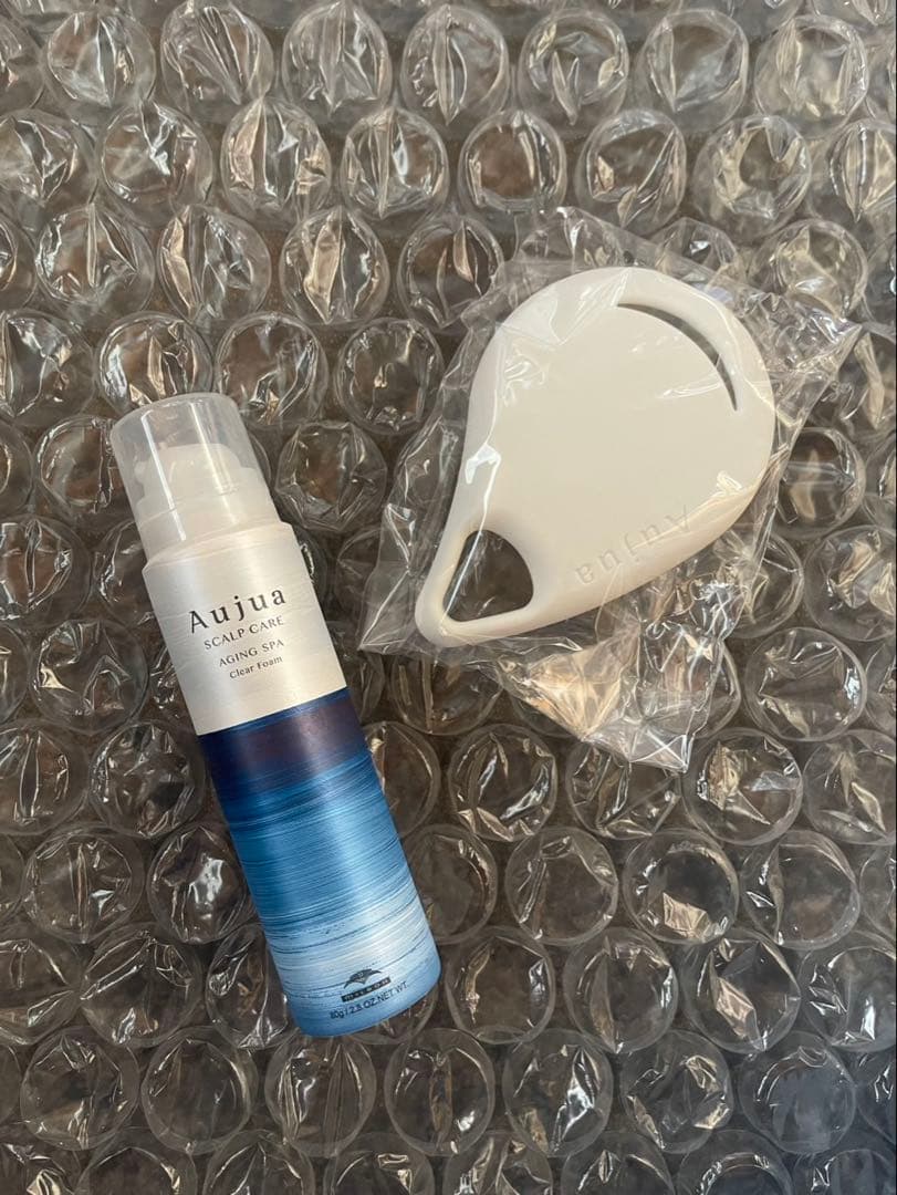 Aujua スカルプケア エイジングスパクリアフォーム＆ブラシセット
