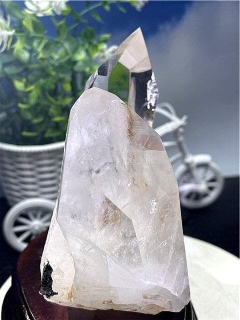 ◇超強いパワー(藍針入り)天然水晶クラスターB89B6/237B58D - メルカリ