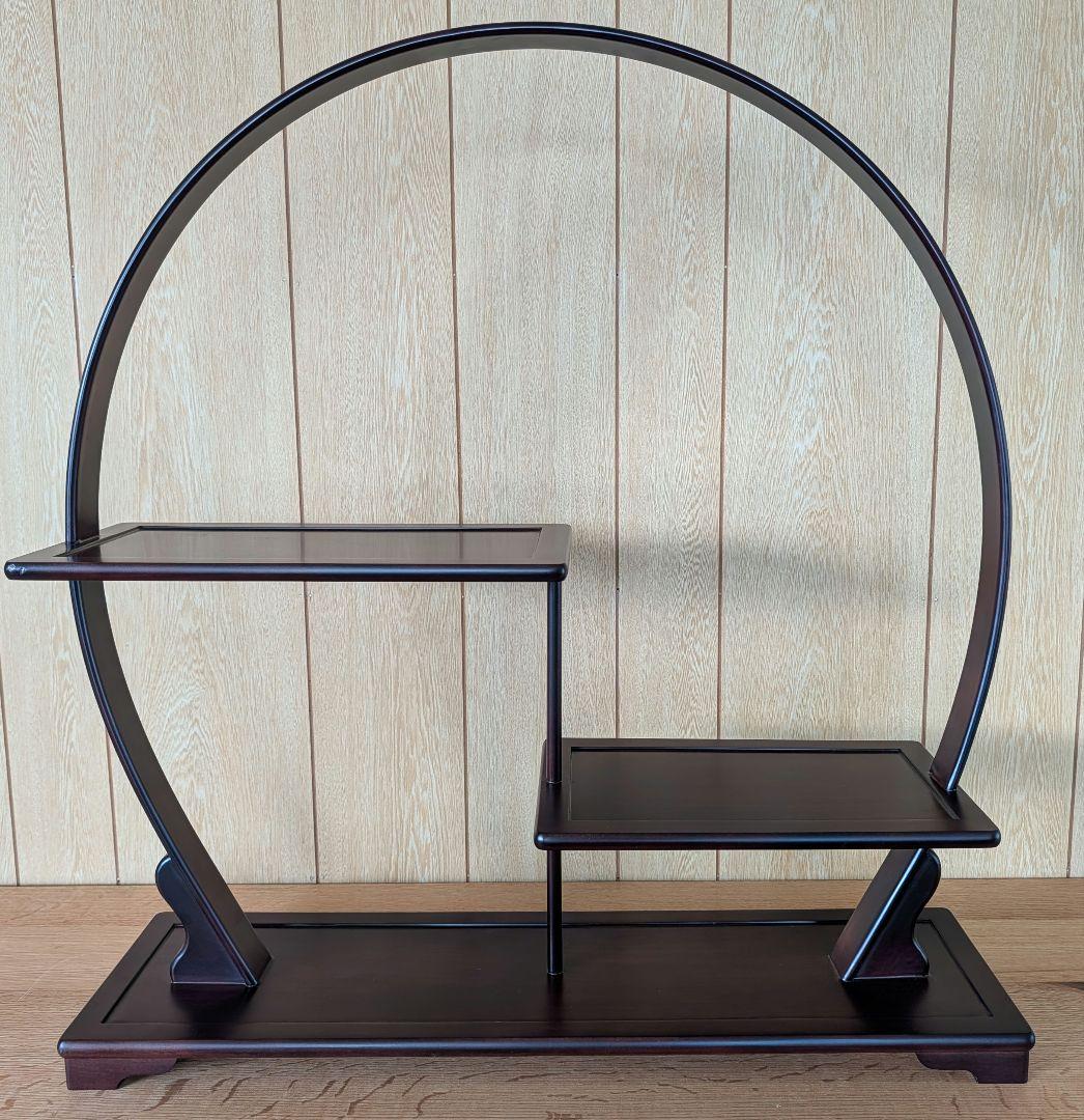 木製飾り棚　盆栽飾り 楽天市場】盆栽棚 1号（マホガニ塗）送料無料 花台 香炉台 飾り棚