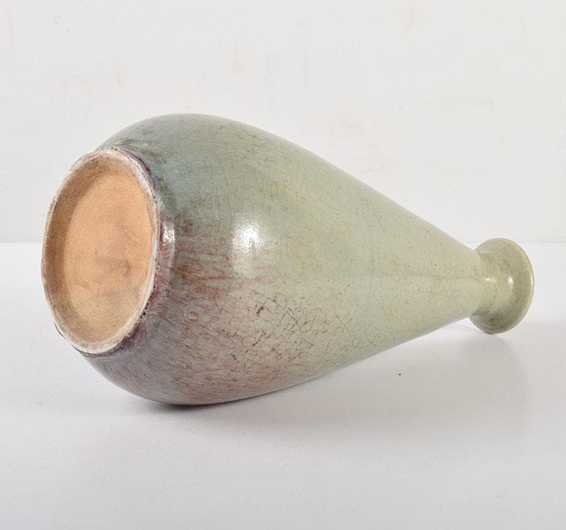 中国 明代 緑釉 嶺果緑瓶 花瓶 C R5090