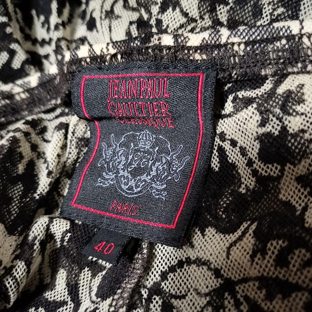 ジャンポールゴルチエ メッシュ シアーパンツ レギンス 七分丈