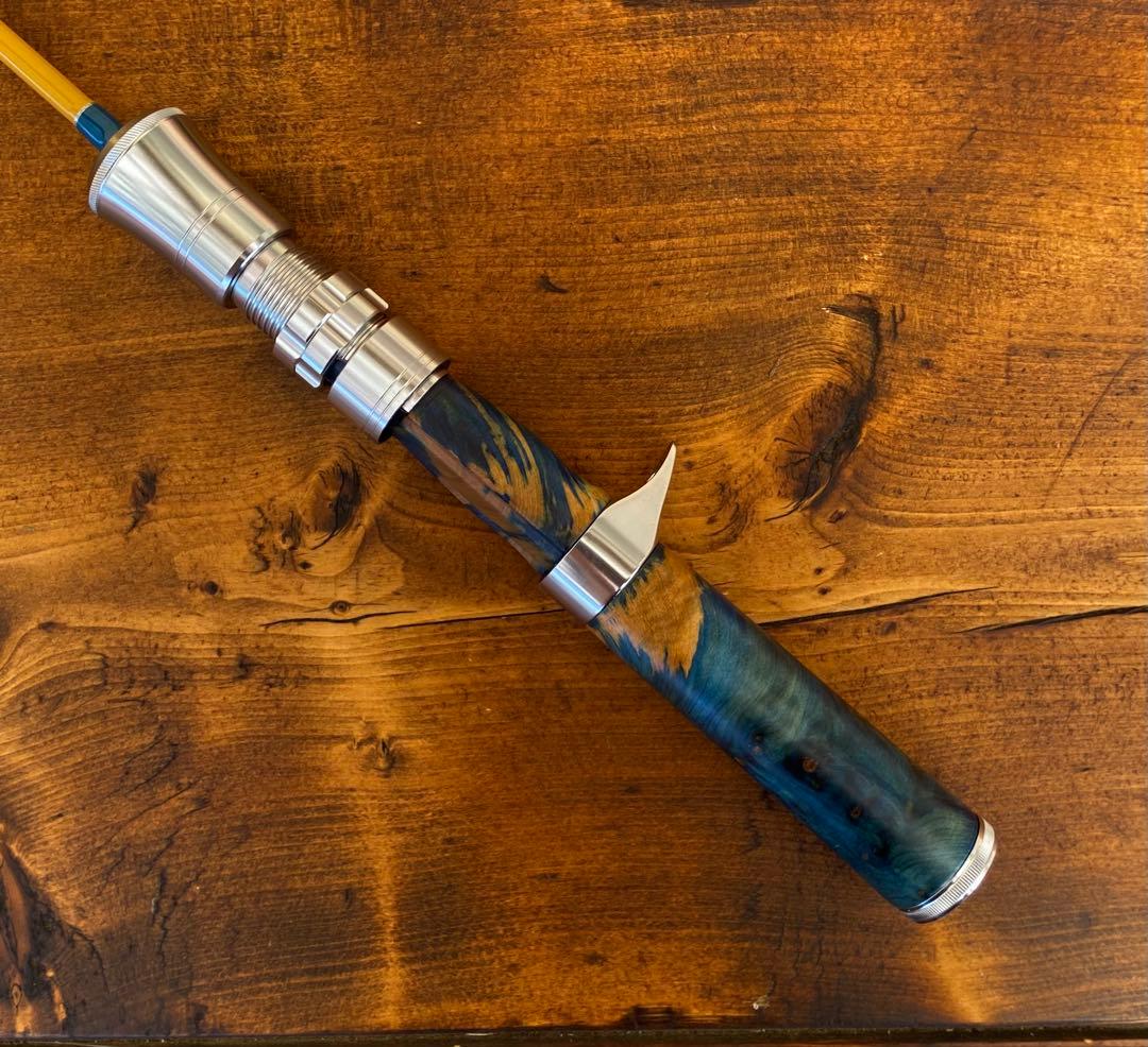 カーボンロッド トラウトロッド ベイトロッド C562UL ウッドグリップ