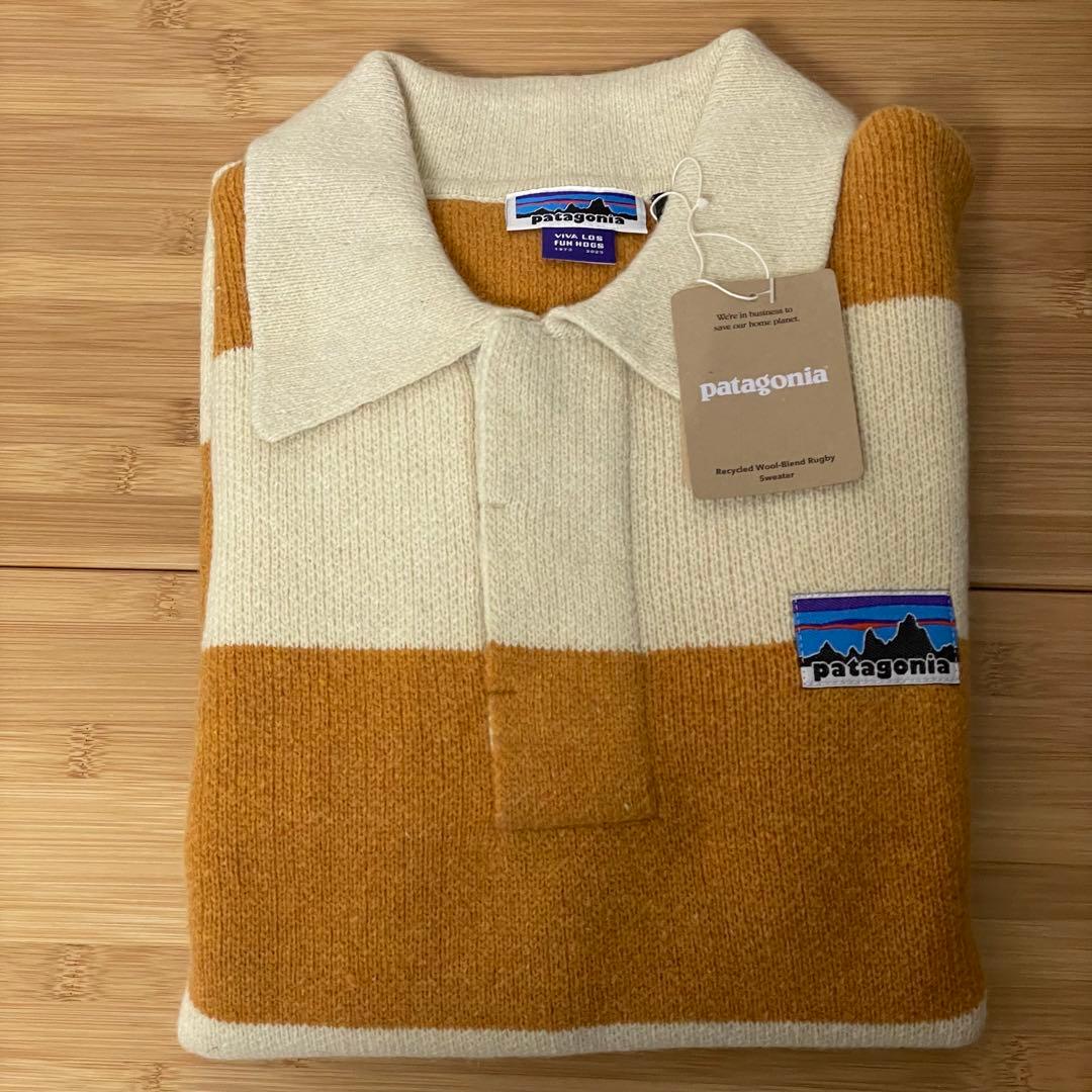パタゴニア 50周年 リサイクル・ウールブレンド・ラグビー・セーター M