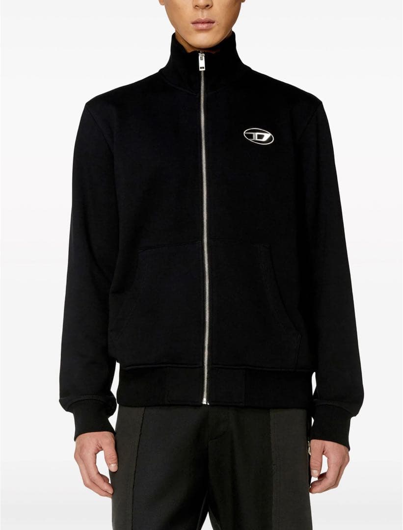 DIESEL S-Ginni-Zip-Od スウェットシャツ Mサイズ ブラック Diesel S-Ginni-Zip-Od スウェットシャツ | ブラック | FARFETCH JP