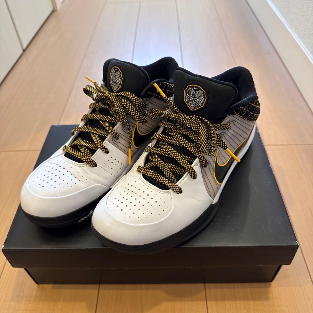 サ*ヤ様 NIKE コービー 4 PROTRO WHITE/BLACK DEL ナイキ コービー 4 プロトロ ブラック/デルソル【6/8発売