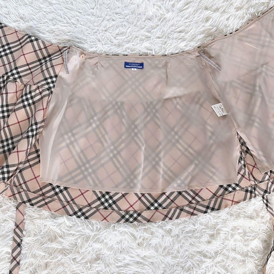 バーバリーブルーレーベル】リボンベルトラップフレアスカート ノバ