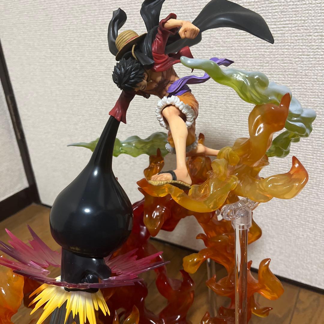 ワンピース フィギュアーツZERO ルフィ 業火拳銃 レッドロック - メルカリ