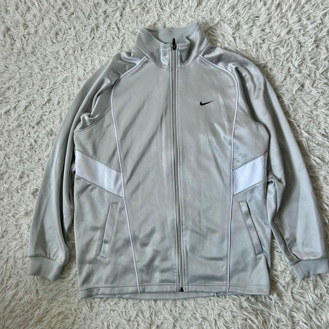 00s NIKE セットアップ ジャージ上下 シルバー バックロゴ ス