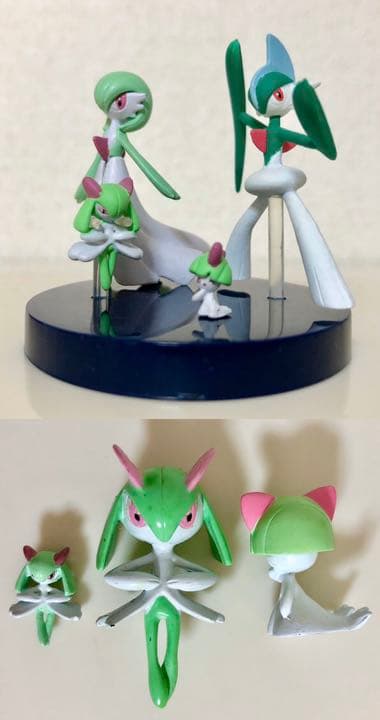 立体ポケモン図鑑】ラルトス・キルリア・エルレイド・サーナイト+