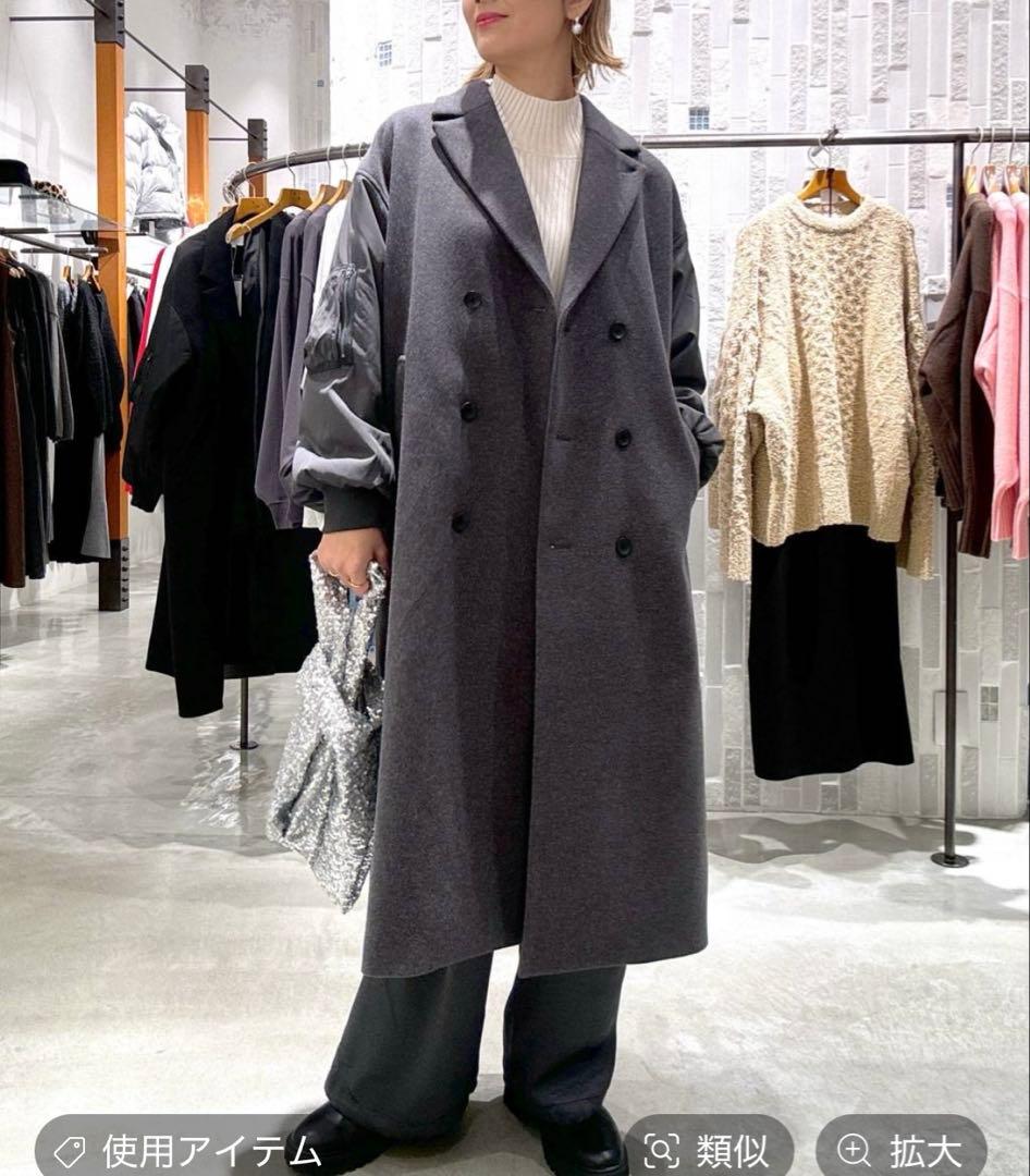 完売品！新品】レプシィムメルトンドッキングコート◇LEPSIM◇ロング