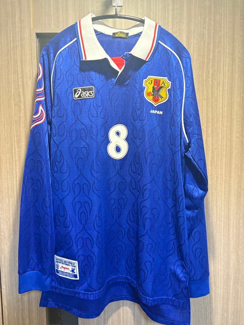 asics 日本代表 中田英寿 カズ サッカー ユニフォーム XL オフィシャル