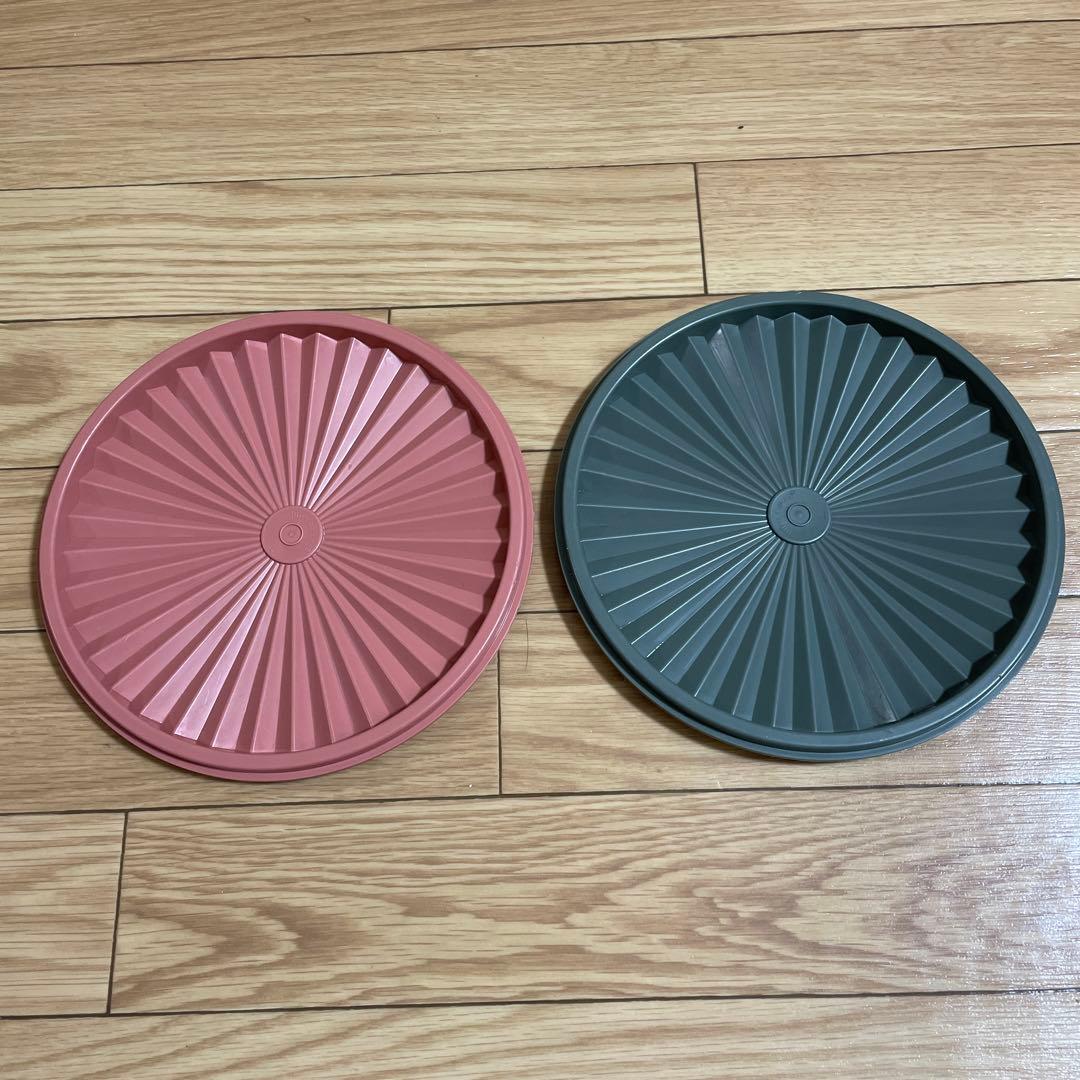 ☆タッパーウェア❗️マキシデコレーター.2個セット❗️サーモン&モス