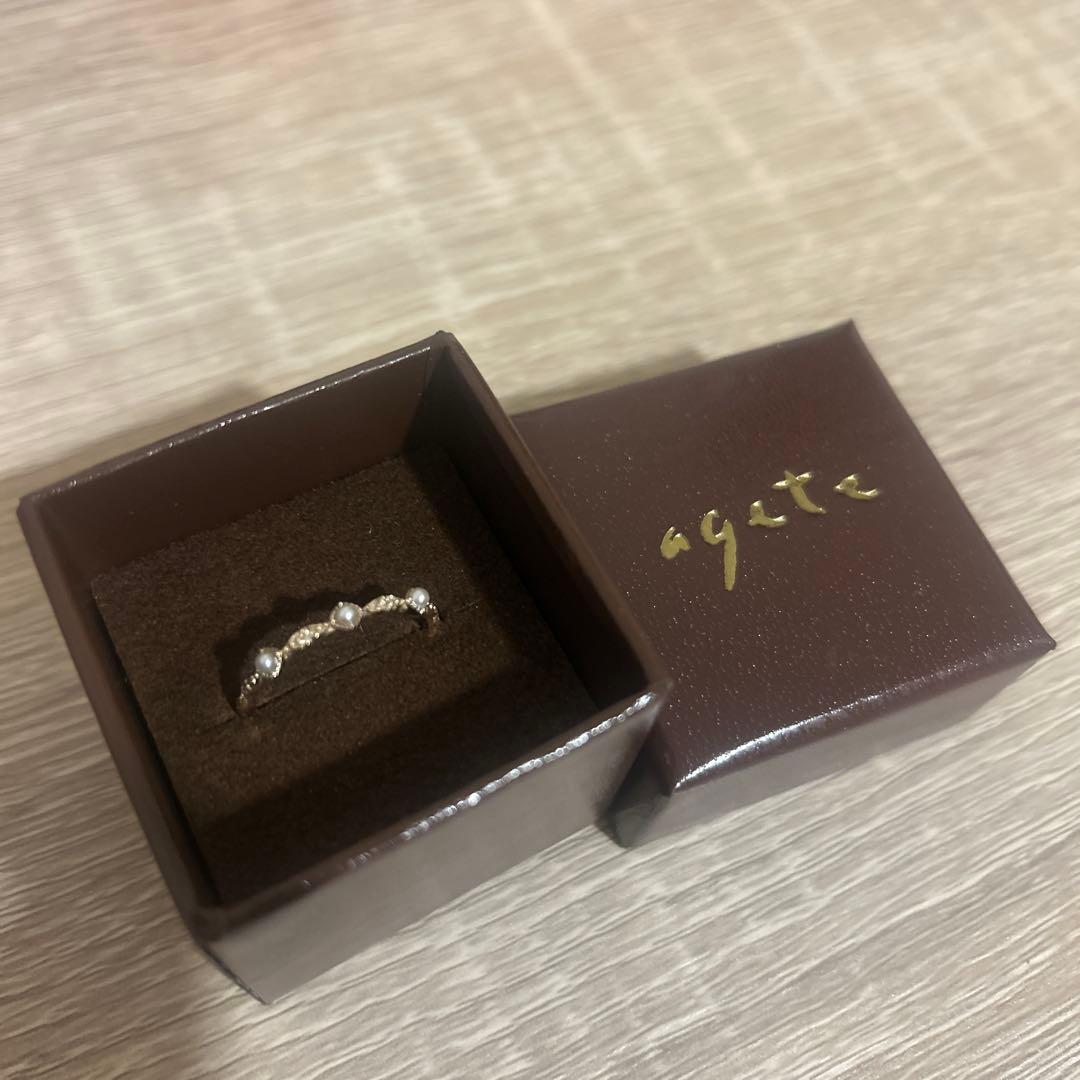 sui　agate 指輪　リング　k10 パールリング　13号 K10パールリング｜リング｜アガット 公式オンラインストア