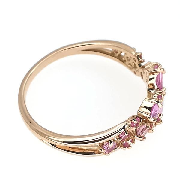 bizouxピアスルビー×ピンクサファイアビズー