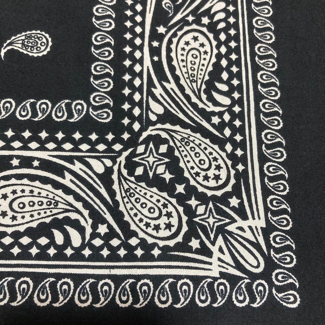 パリスアクセサリーズ バンダナ RN 13960 ブラック 60s 希少 黒 - メルカリ