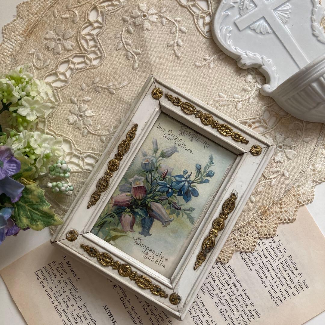 ♪フランスアンティーク　金の装飾が素敵なフォトフレーム 写真立て フォトフレーム 写真立て 薔薇写真立て ローズフォトフレーム ゴールド