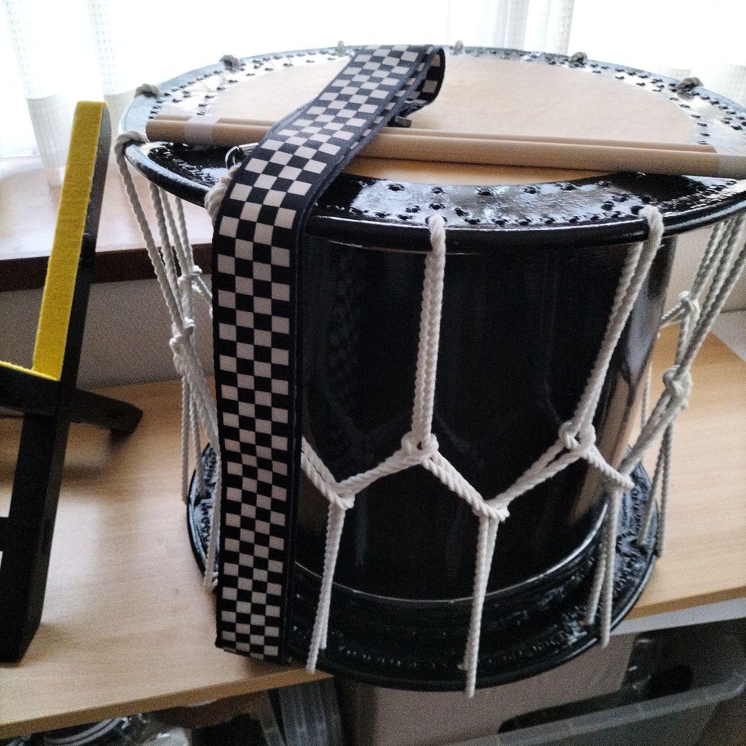 たつ様ご依頼商品」小松太鼓店製造 1.6尺 良品 ストラップ・バチ付きの