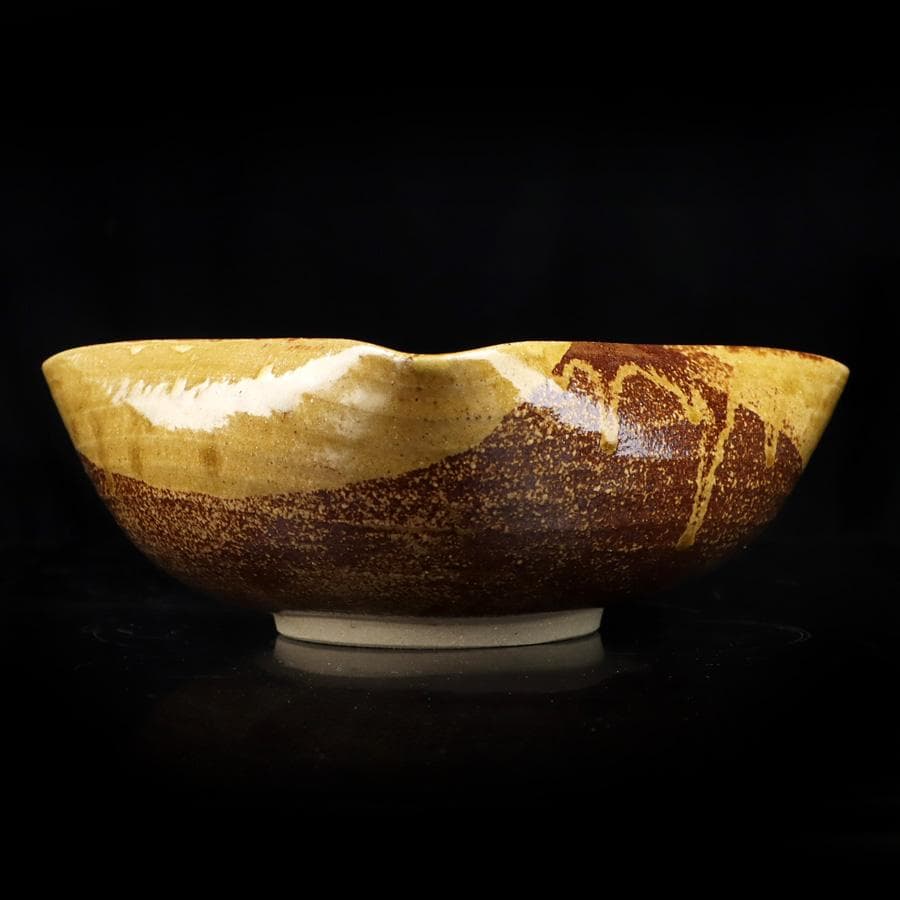 Y2904-1 茶道具 志戸呂 広前心斎 鉢 菓子鉢 共箱 #14の通販｜www.myxop.com