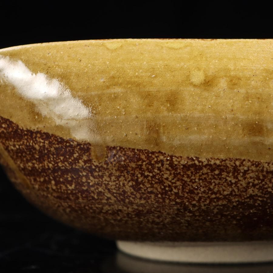 Y2904-1 茶道具 志戸呂 広前心斎 鉢 菓子鉢 共箱 #14 Y2904-1 茶道具