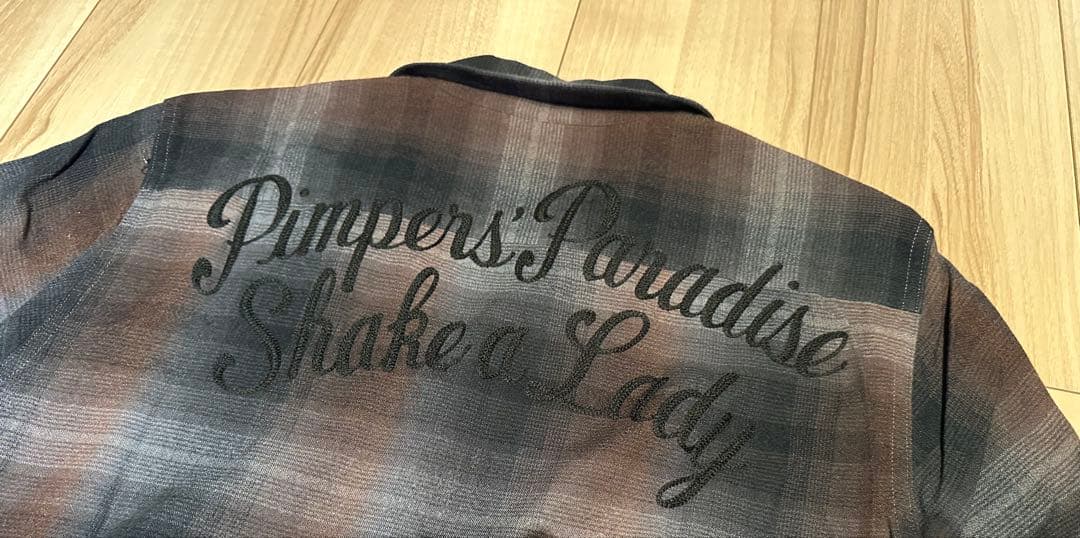 WACKO MARIA 50'sオープンカラーオンブレチェックシャツMサイズ - メルカリ