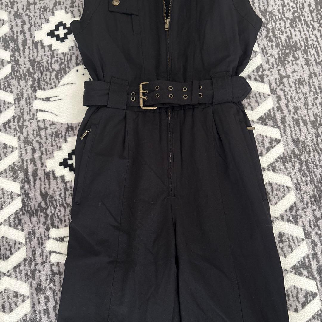 ブラック/パープル ジャケット&オーバーオールセット