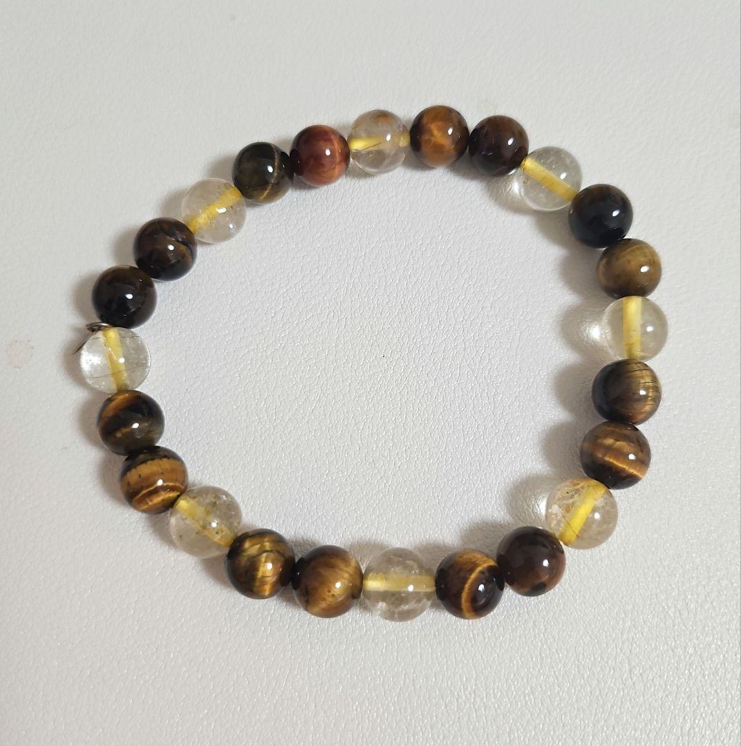 イケメン気功師シュンさん 技封入 金運アップパワーストーンブレスレット イケメン気功師シュン Ψ×アクアマリン シルバーブレスレット