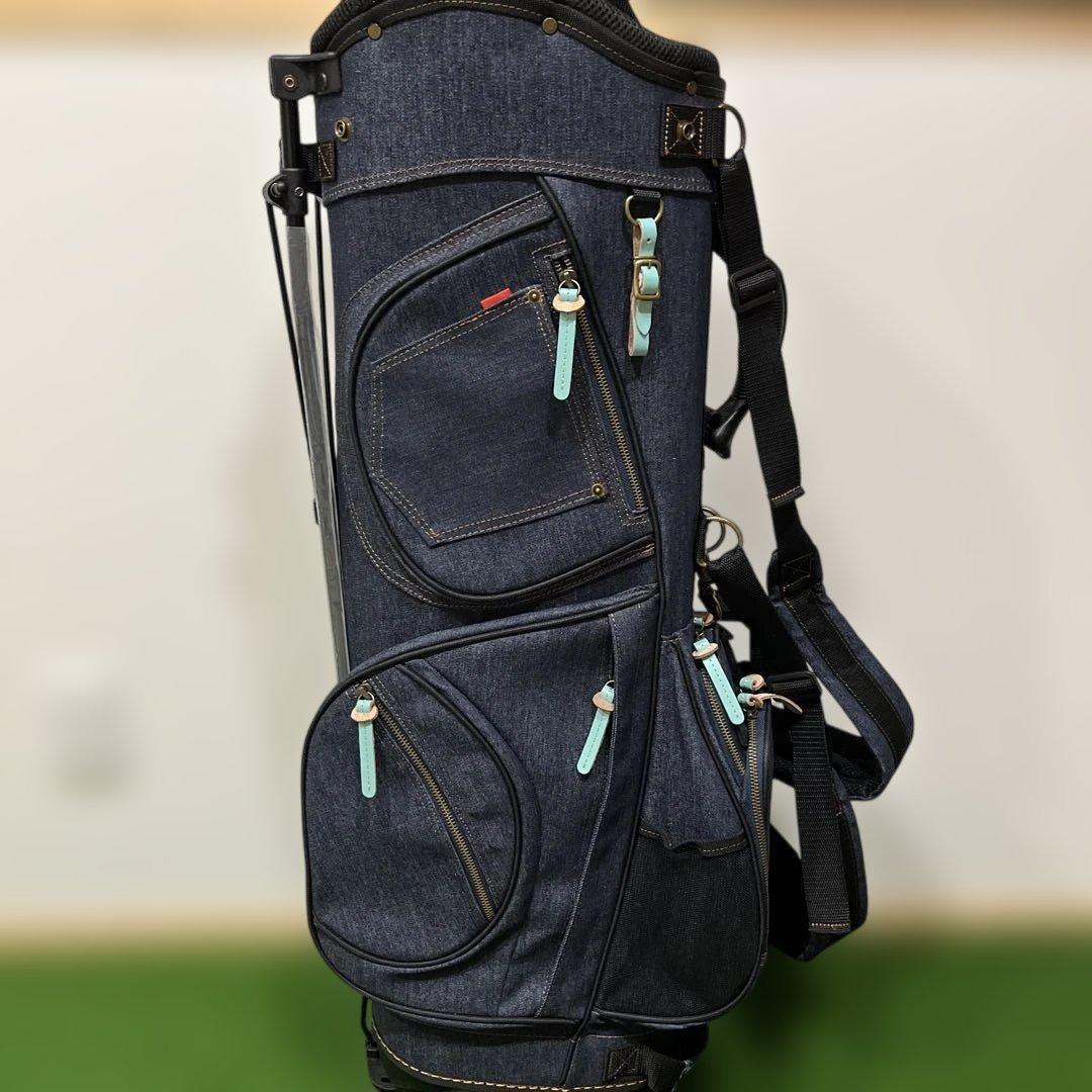 値下【限定カラー】ラヘラ ゴルフ L-510 デニム スタンド キャディ