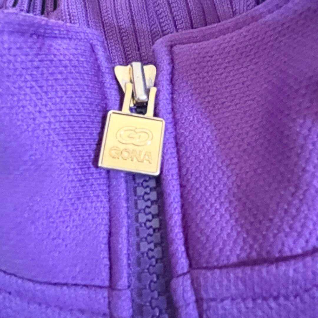 asics GONA ジャージ 上下セット Mサイズ 紫 レトロ レディース - メルカリ