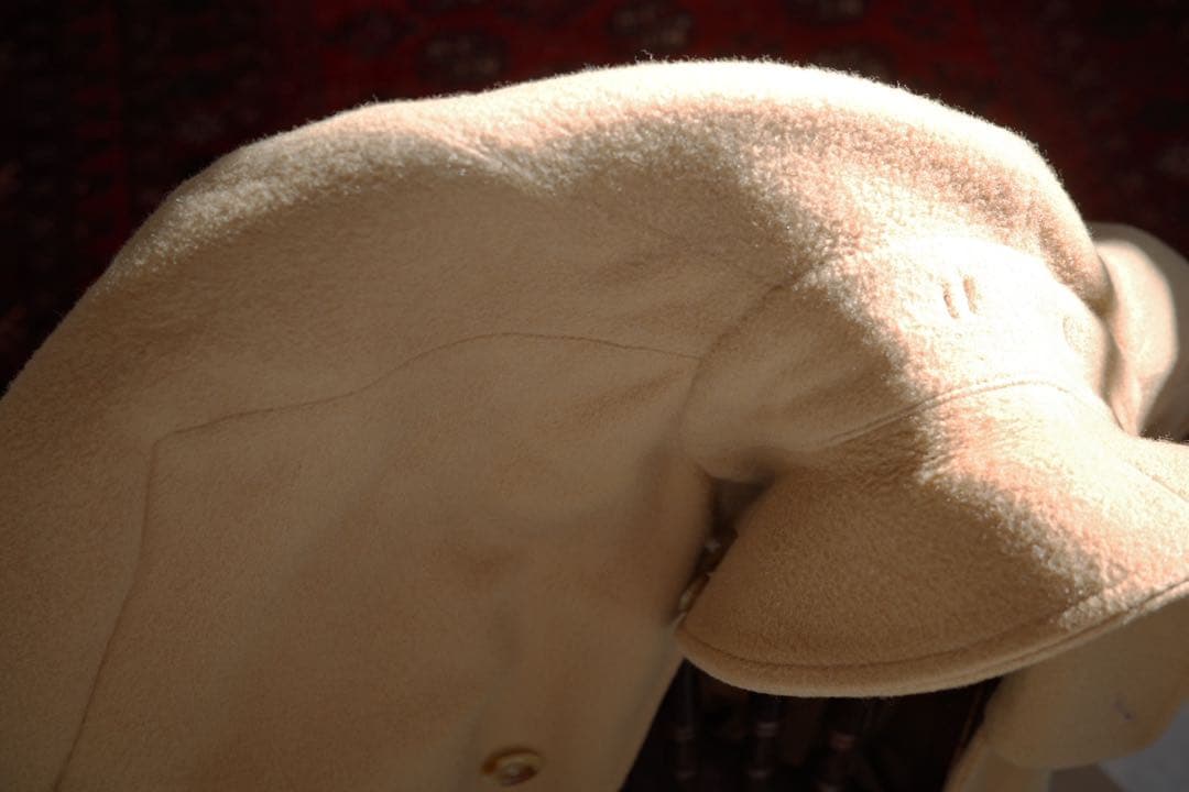 希少】1980' Burberry サドルショルダーウールカシミアコート - メルカリ