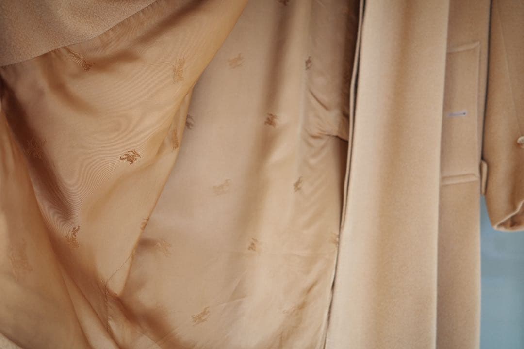 希少】1980' Burberry サドルショルダーウールカシミアコート - メルカリ