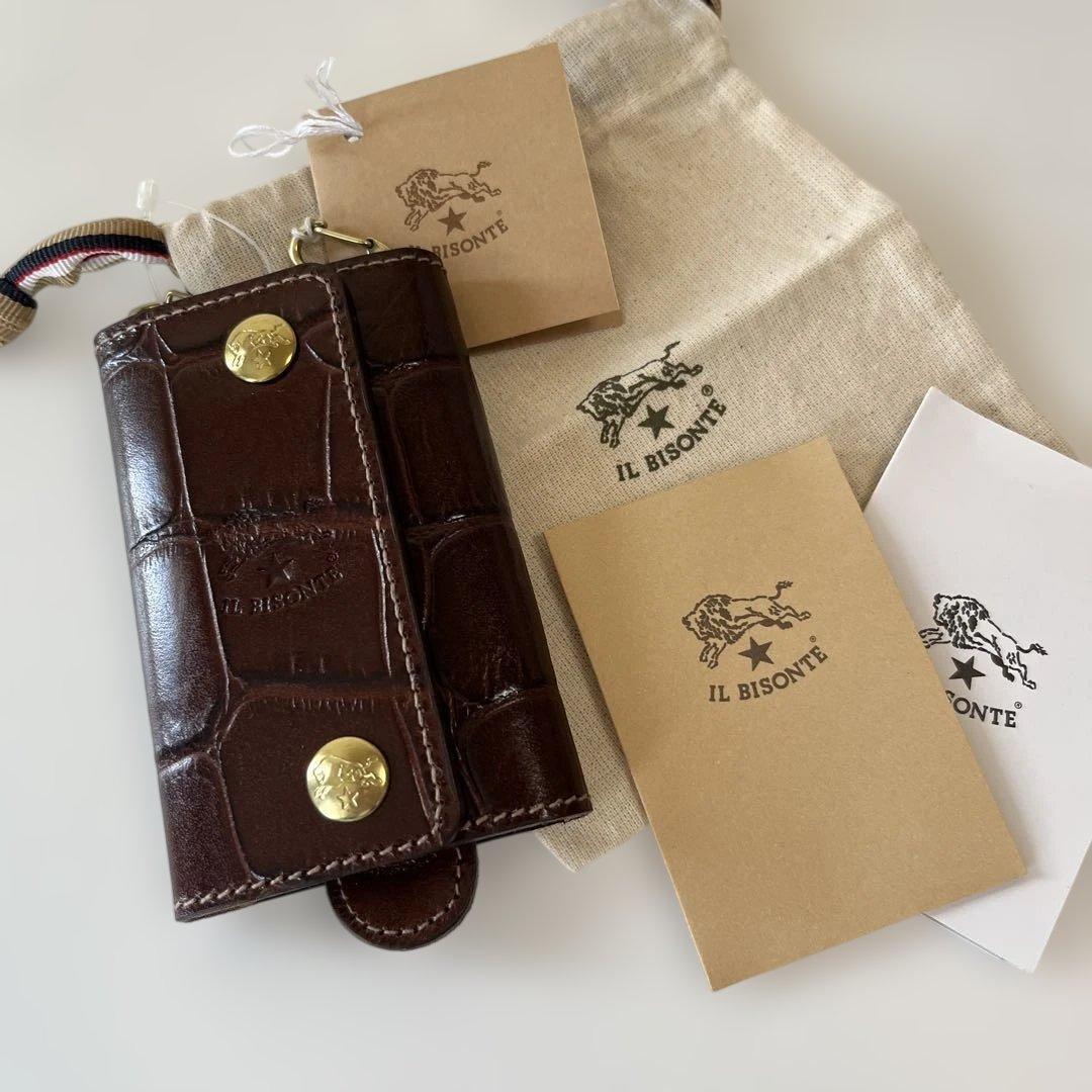 新品　IL BISONTE イルビゾンテ　キーケース　レザー　クロコ型押し　6連 楽天市場】◇【国内正規販売店】[54232308341] IL BISONTE