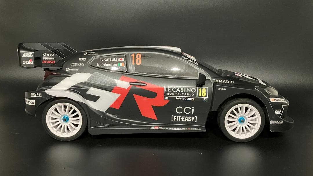 タミヤRCボディ ヤリス WRC2025 ラリーモンテカルロ 勝田選手 - メルカリ