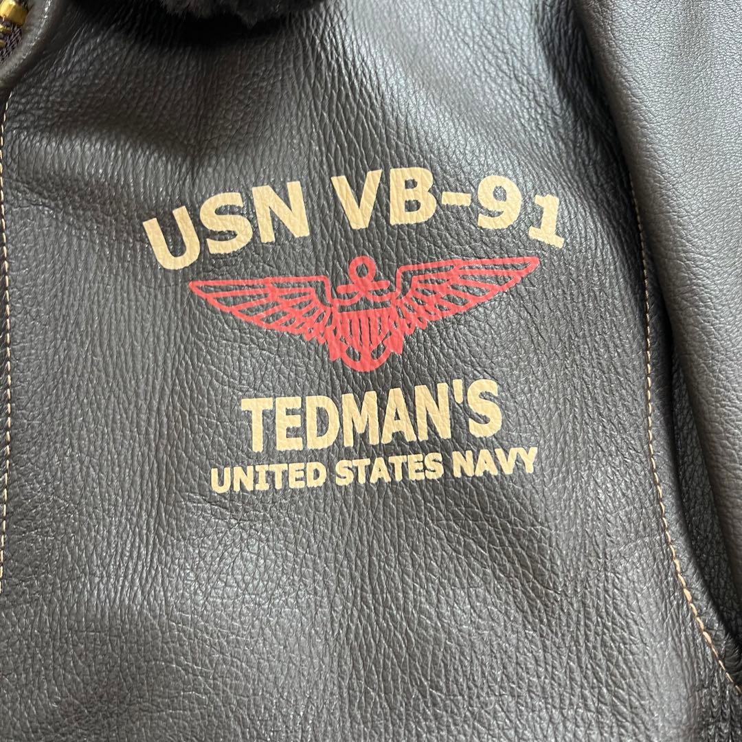 美品TEDMAN テッドマン 本革 レザー MA1 G-1 フライトジャケット
