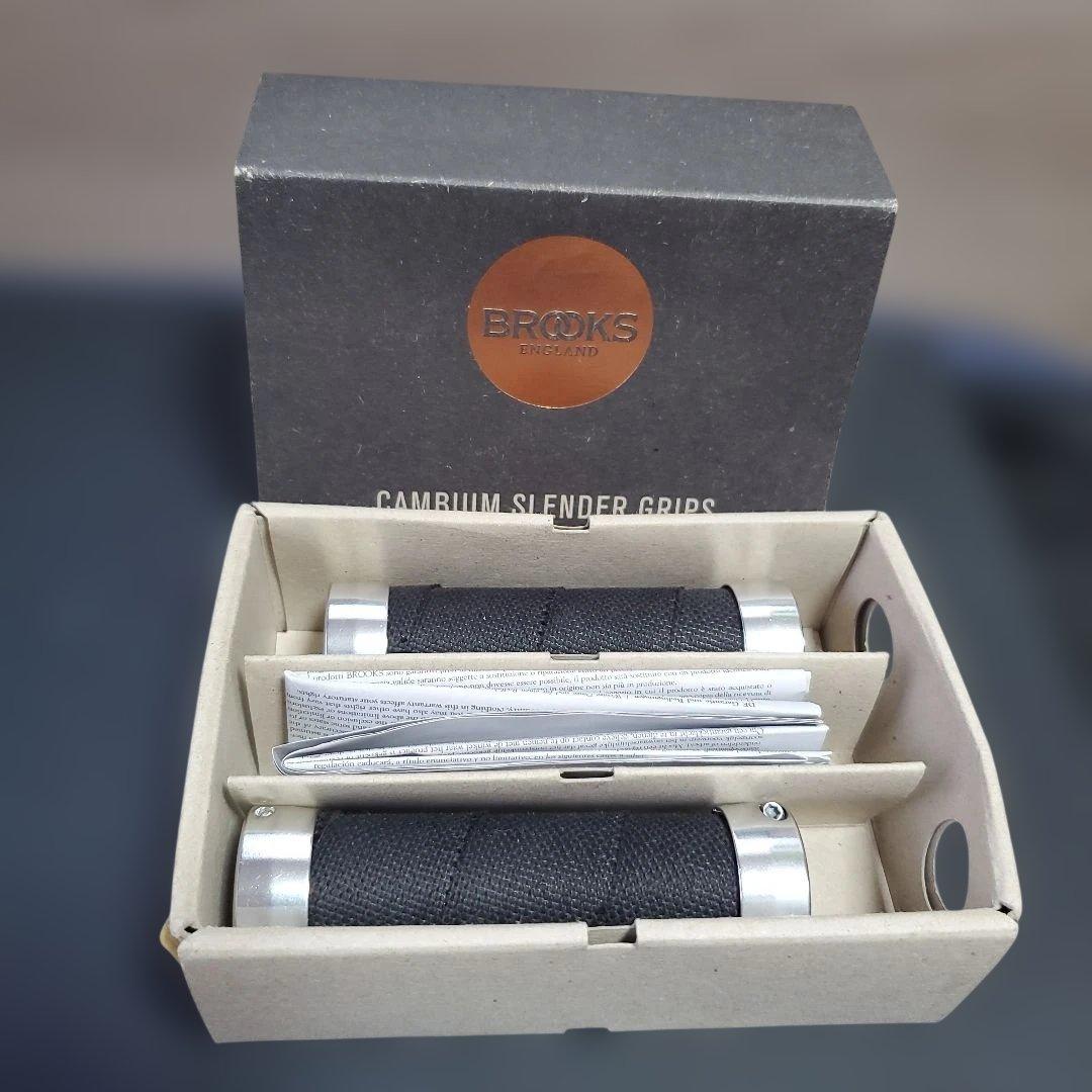 新品BROOKS Cambium Slender Grips100mm ブラック BROOKS SLENDER GRIPS CAMBIUM 100MM 【RUST】スレンダーグリップ
