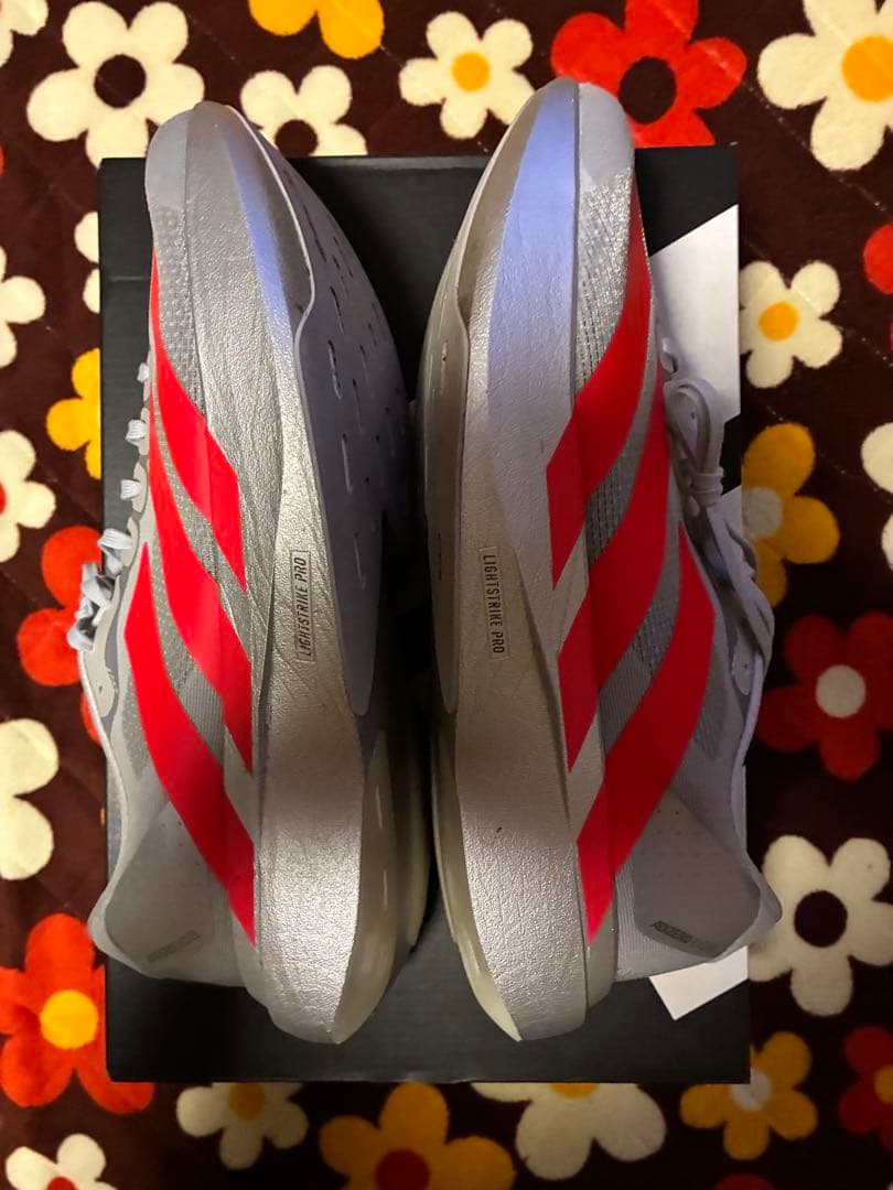 adidas adizero Evo SL シルバー/レッド　28.5cm