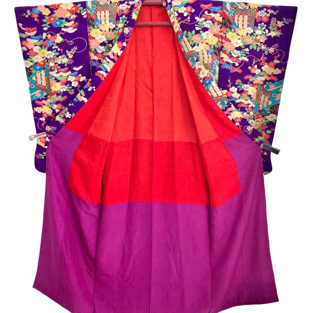 ☆レトロ ジュニア アンティーク着物 大正ロマン 袴 七五三 十三詣り NO2