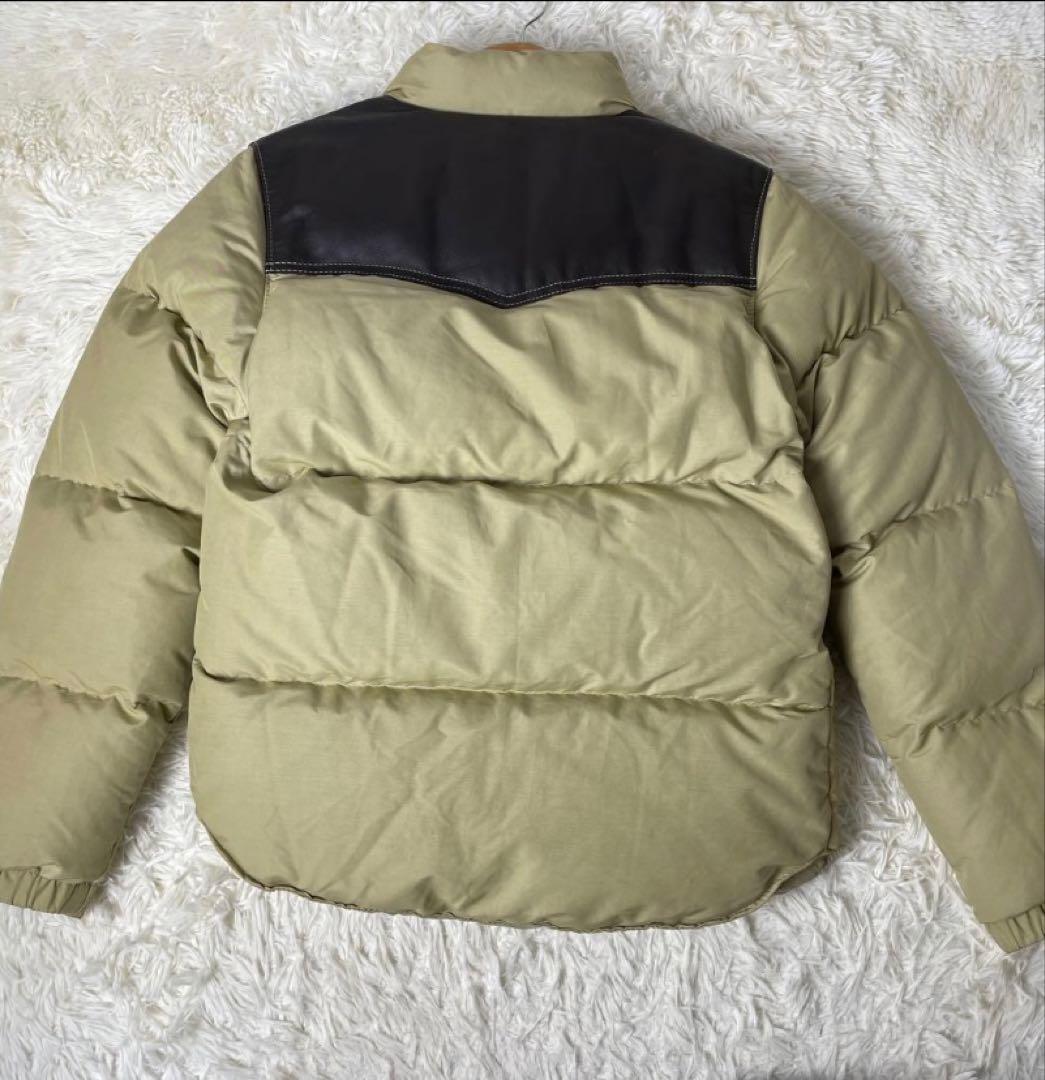 良品】希少 Schott レザーダウンジャケット ロンハーマン別注 牛革 S