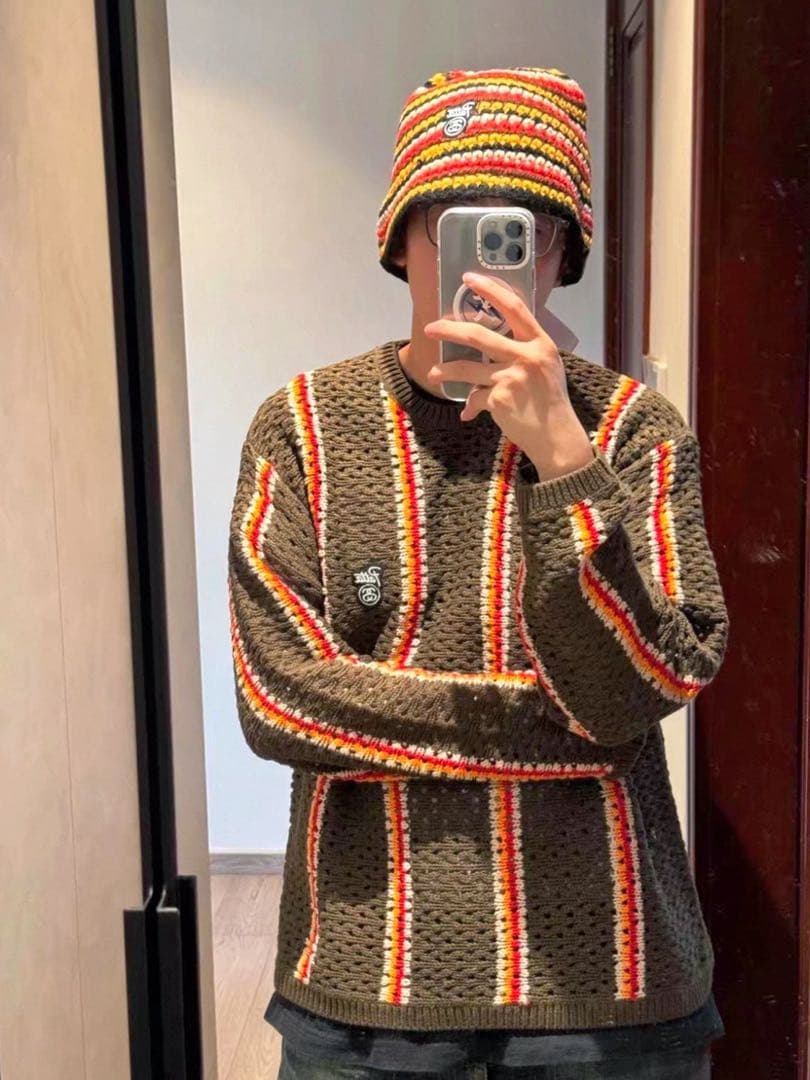 STUSSY Patta ストライプ ニット帽 男女兼用