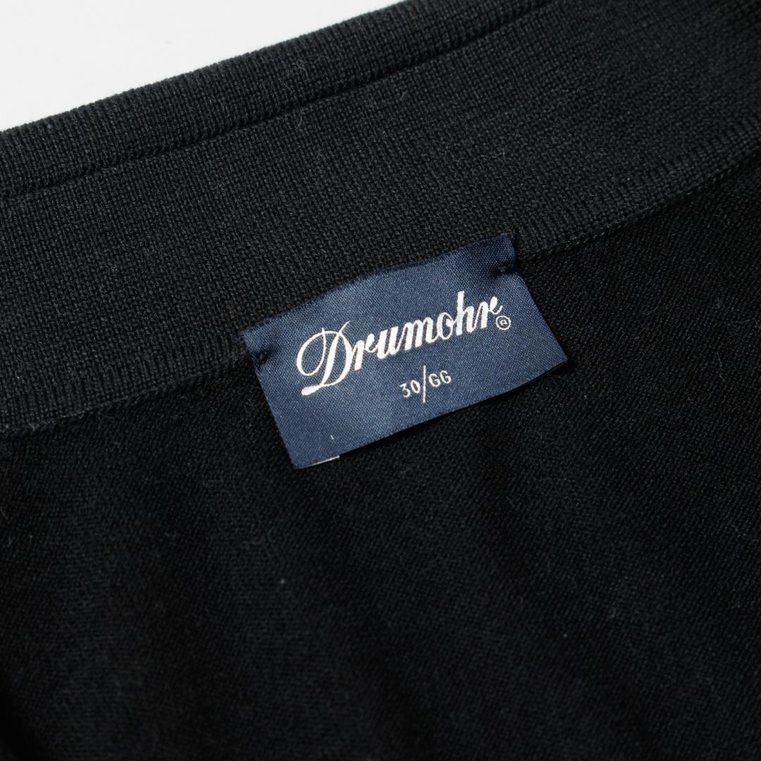 ☆新品未使用☆Drumohr ドルモア ニットポロシャツ スキッパー 黒 50