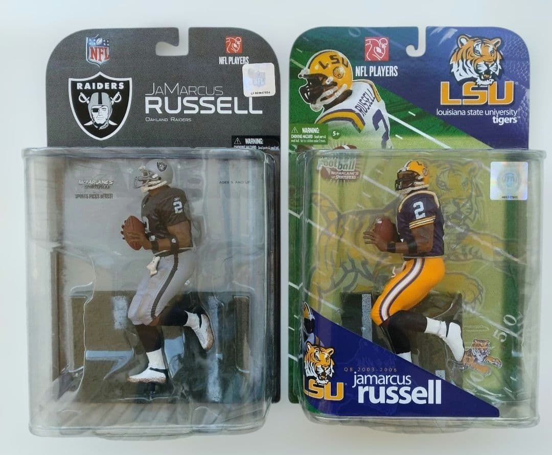 バリアント/未開封品)マクファーレンNFL ジャマーカス・ラッセル 2体