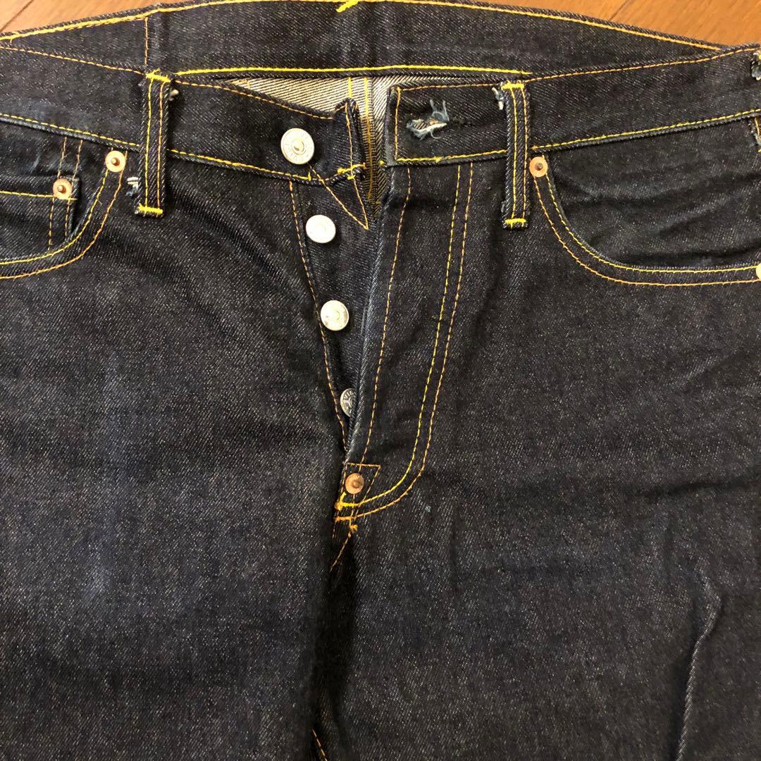 EVISU エビスデニム30×34ダークブルー ストレートデニム メンズ