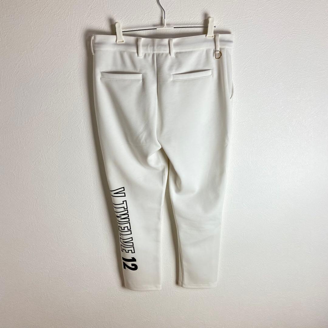 V TWELVE】ホワイト ゴルフパンツ ポケット付き - メルカリ
