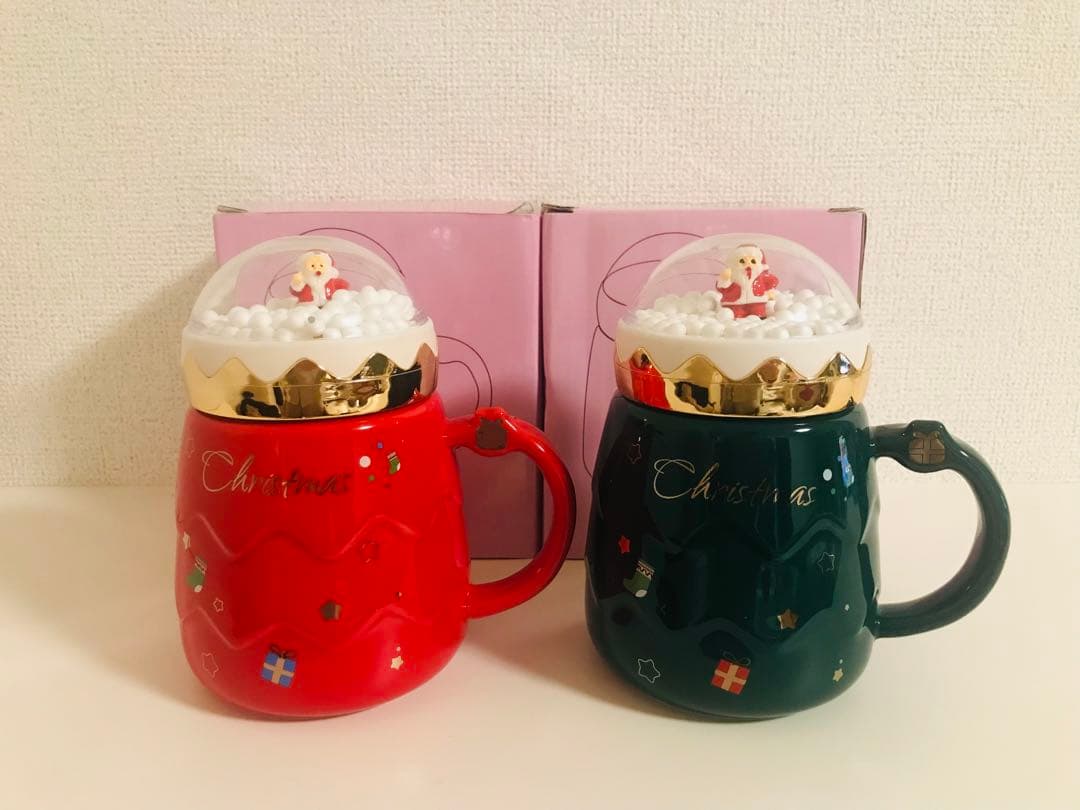 台湾SOGO限定　レア　クリスマス サンタマグカップ 赤・緑 2個セット 楽天市場】【送料無料】【mudpie】マグカップ クリスマス