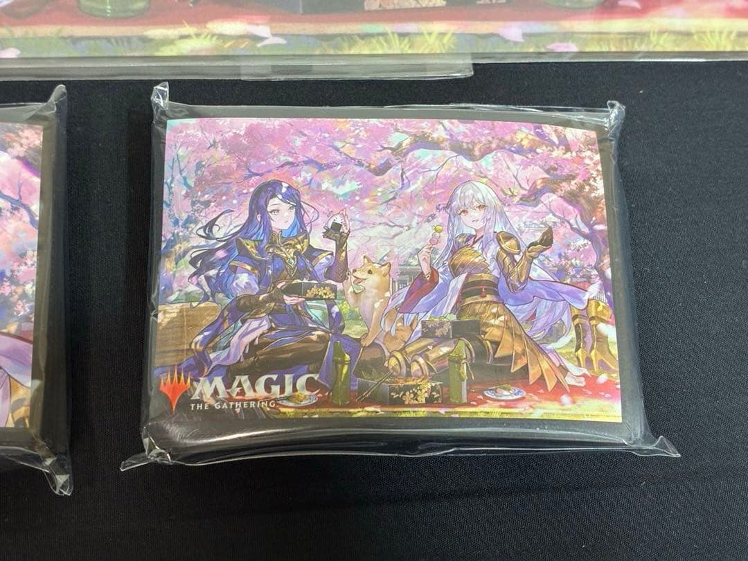 MTG 放浪皇のお花見キャンペーン ビジュアルボードxスリーブ2種xスタンド