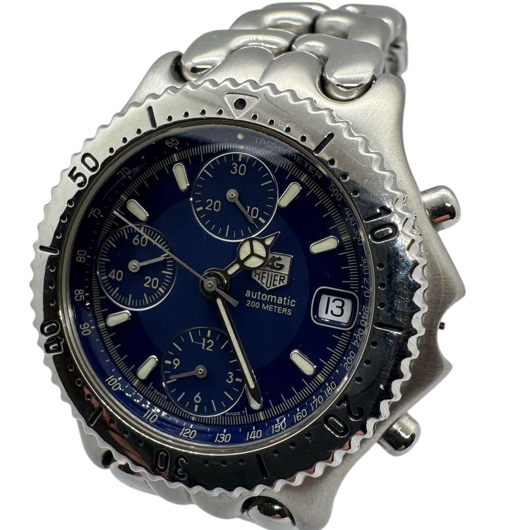 TAGHEUER タグホイヤー セルシリーズ 自動巻き クロノグラフ 竜頭欠品 TAGHEUER タグホイヤー セルシリーズ 自動巻き クロノグラフ 竜頭欠品
