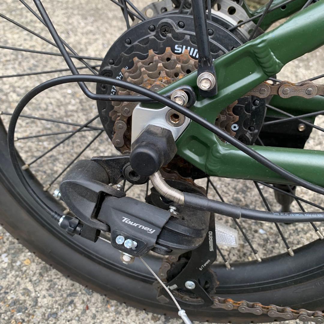 引取限定 EENOUR 電動アシスト折りたたみ自転車 20インチ グリーン