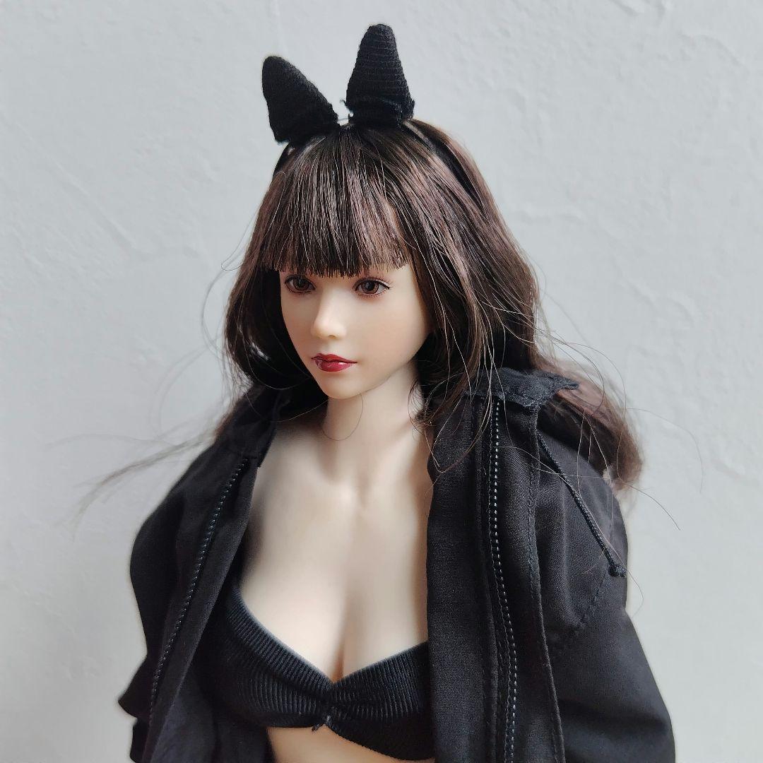 1/6 女性シームレスフィギュア 猫耳 衣装セット ハンドパーツ付