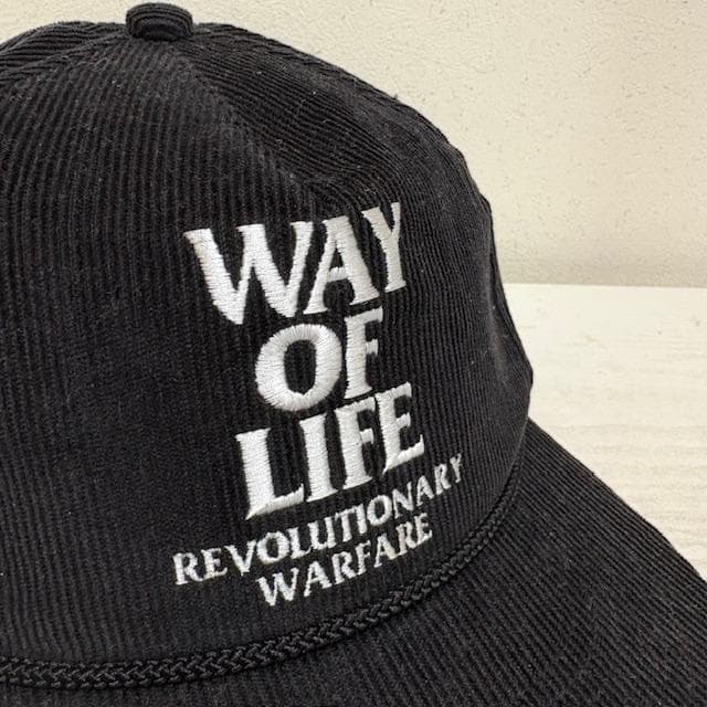☆RATSラッツ/コーデュロイ[WAY OF LIFE]CAP☆ブラック☆ - メルカリ
